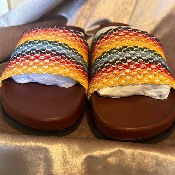 Rag & Bone Bailey Multi Color Knit Slides Sandals Slippers Size EU 41/11 - Picture 7 of 17